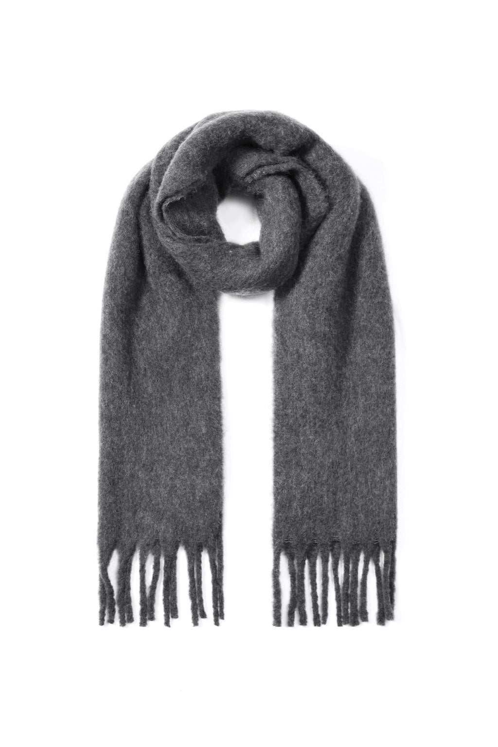 Winterschals, einfarbig, schlicht, aus Polyester, Alltagsaccessoires