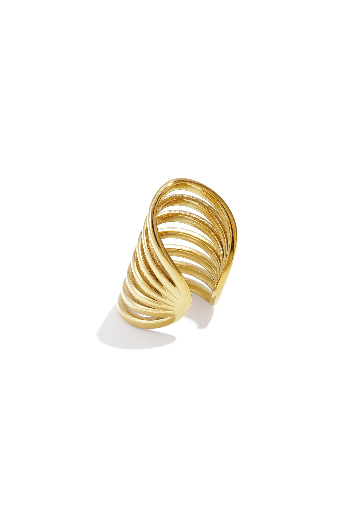 Edelstahl-Ohrmanschetten, Linien, Casual Daily Simple Series, Damenschmuck