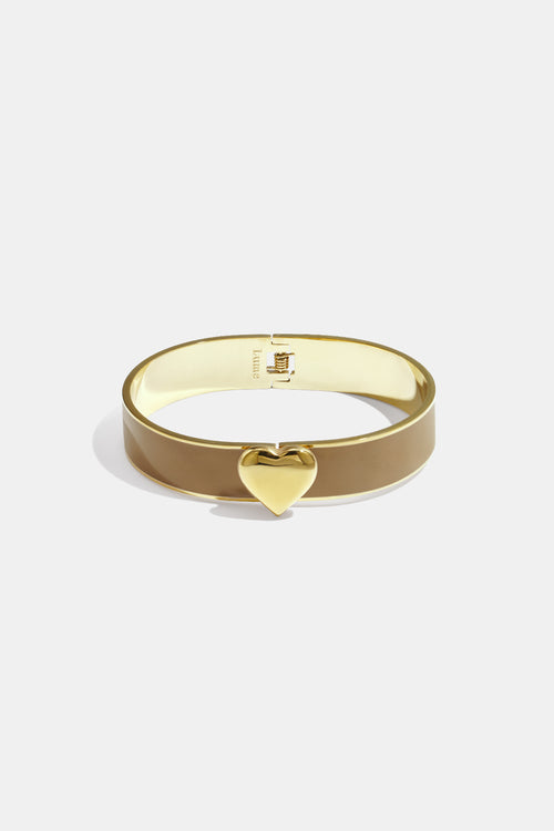Armband in verschiedenen Farben mit Herzdetail – 1,3 cm
