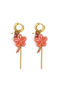 Edelstahl Tropfen Ohrringe Blume Casual Täglich Einfache Serie frauen schmuck