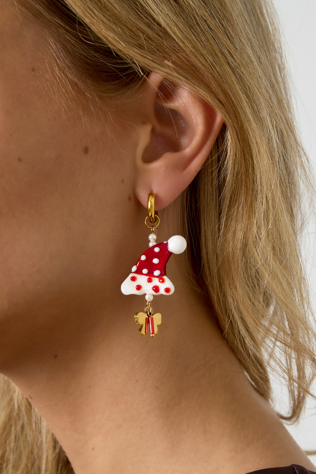 Edelstahl Tropfen Ohrringe Cartoon Casual Weihnachten Einfache Serie frauen schmuck