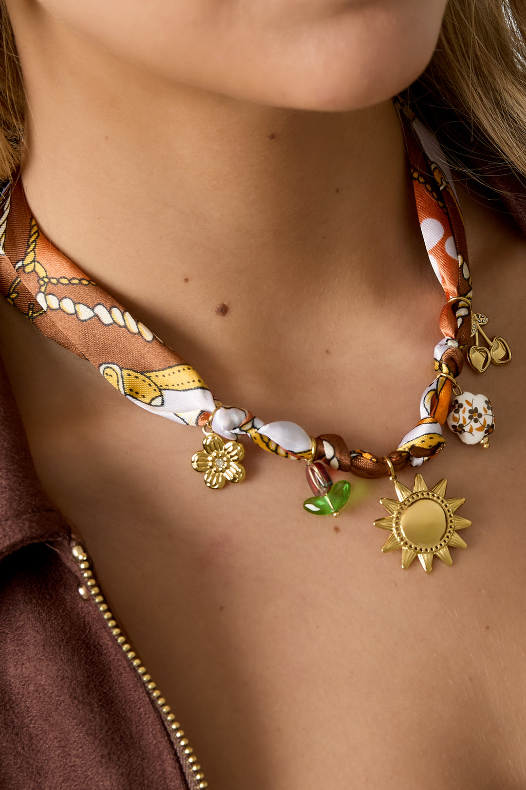 Edelstahl Anhänger Halsketten Blume Casual Täglich Einfache Serie Damenschmuck