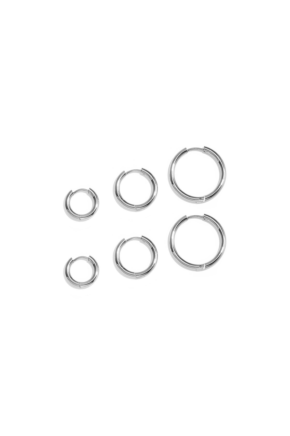 Ohrring-Sets aus Edelstahl, geometrische Form, schlichte Alltags-Serie, Damenschmuck