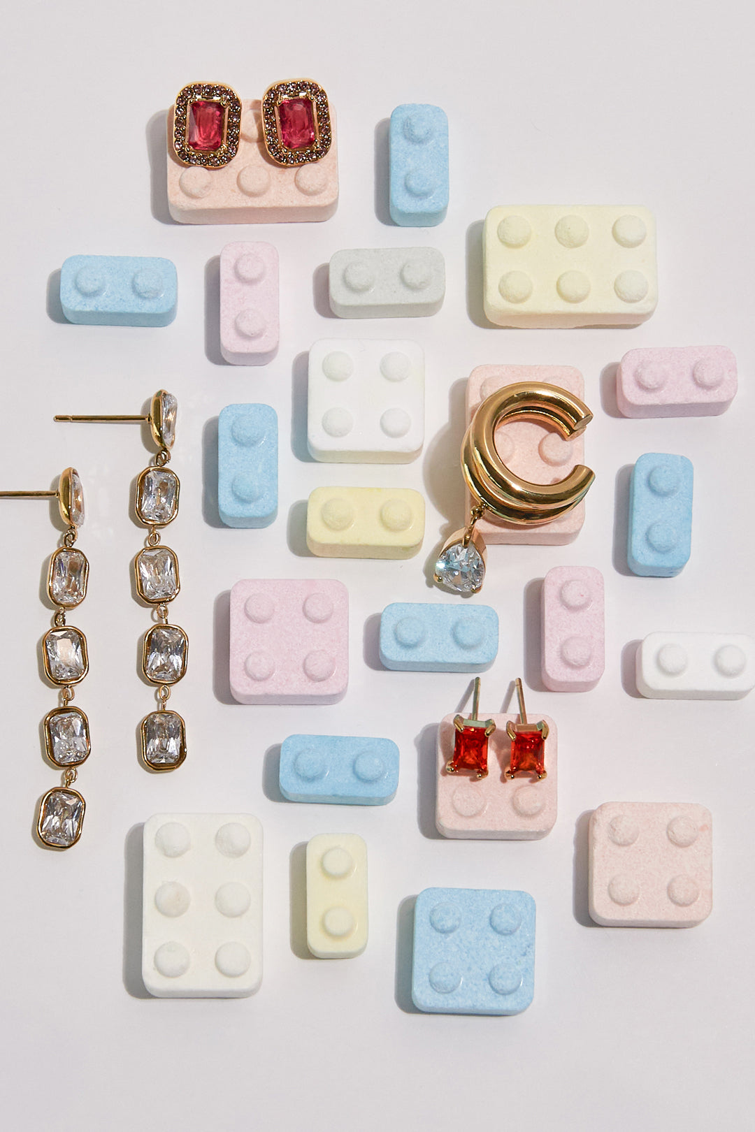 Ohrklemmen aus Edelstahl, ellipsenförmig, schlichte Alltags-Serie, Damenschmuck