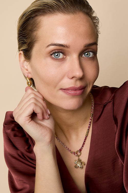 Anhänger Halsketten Blume Casual Daily Simple Series Damenschmuck