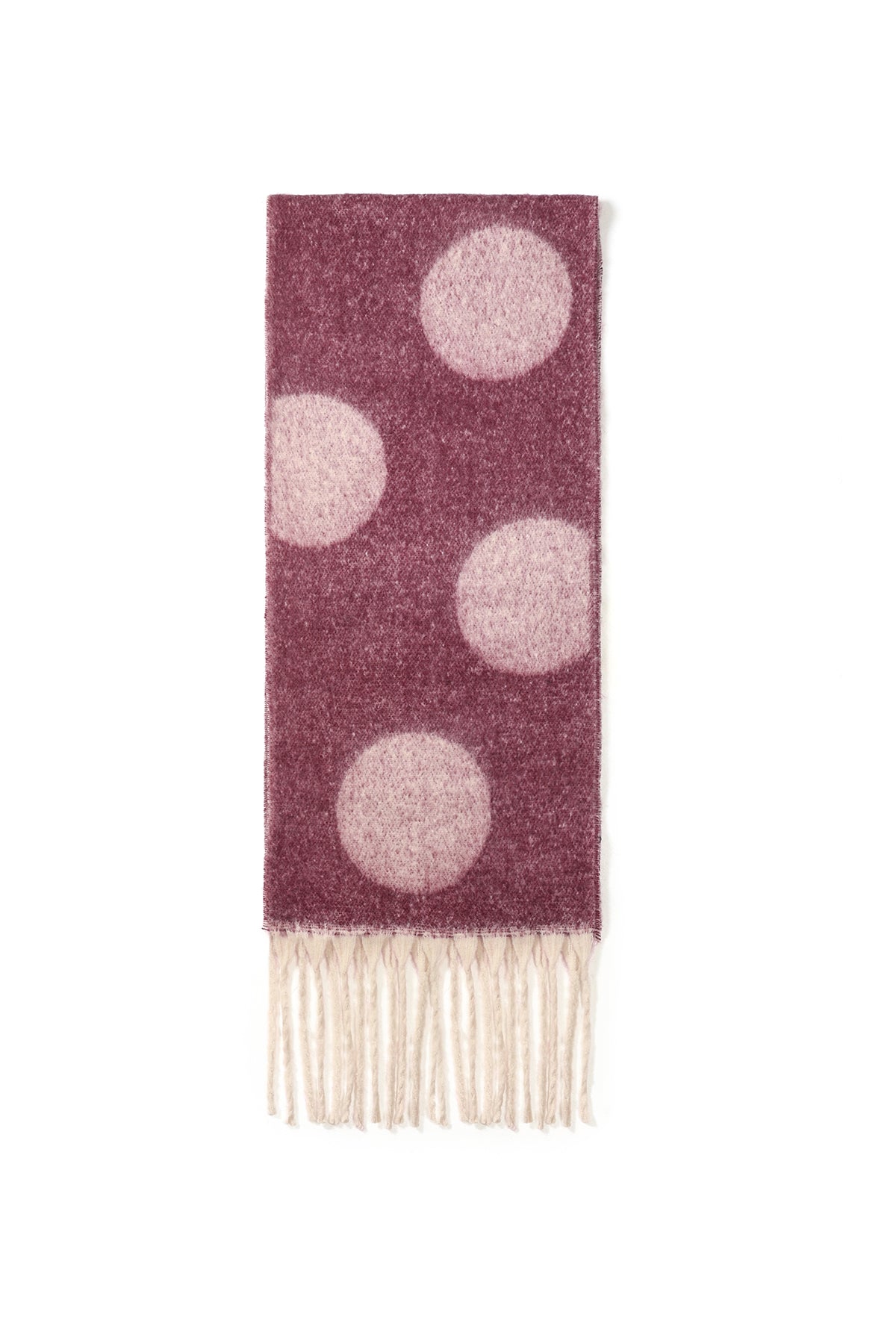 Winterschals mit Polka Dots, schlichtes Polyester, Alltagsaccessoires