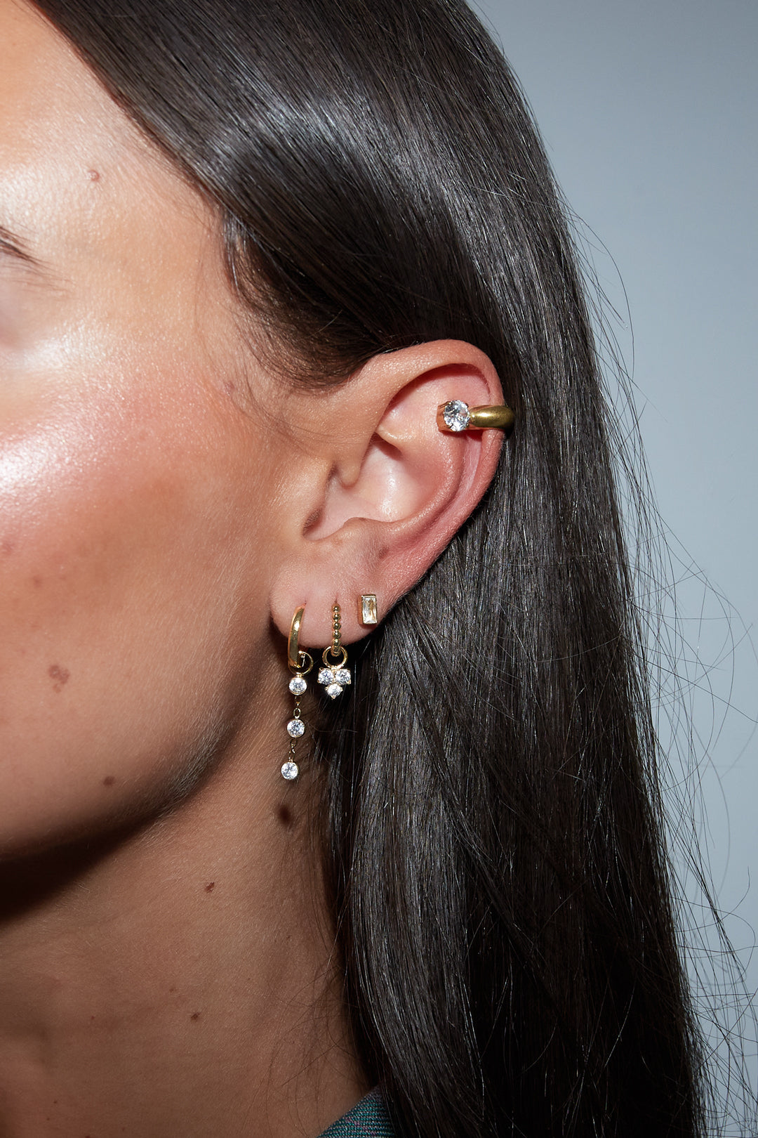 Edelstahl-Ohrring-Sets, schlicht und elegant, Serie „Damenschmuck“