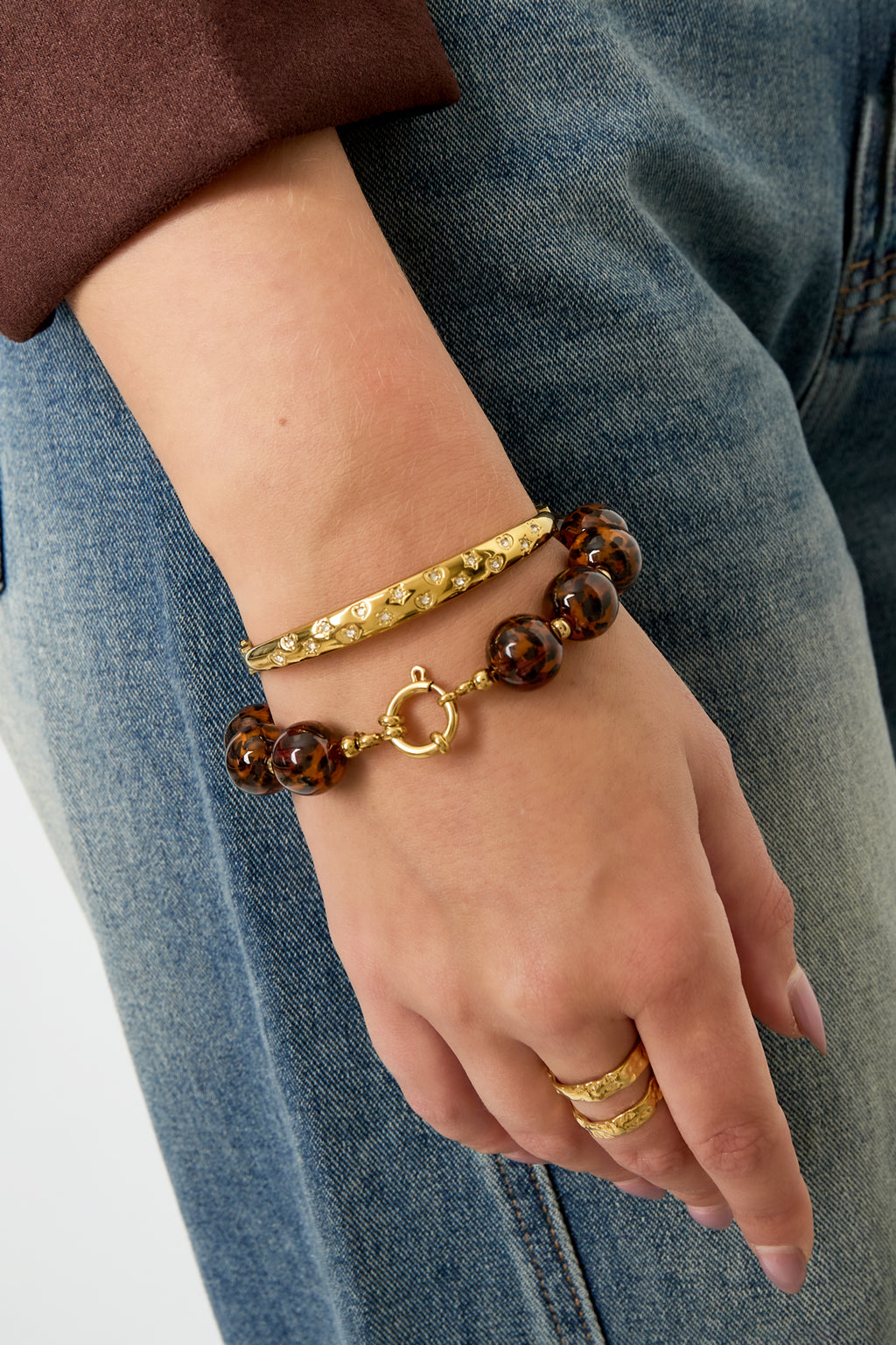 Acrylperlenarmbänder Perlen Retro Daily Classic Series Damenschmuck-14mm