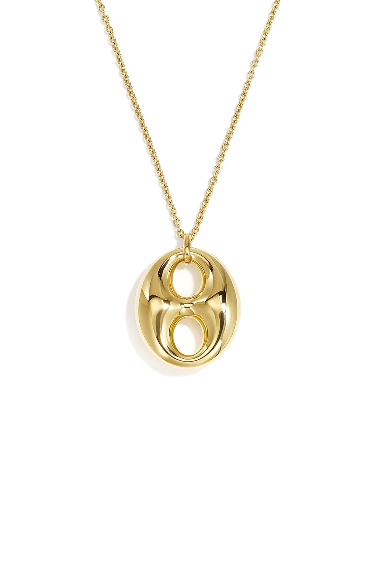 Lange Halskette aus Edelstahl, geometrische Form, schlichte Alltags-Serie, Damenschmuck