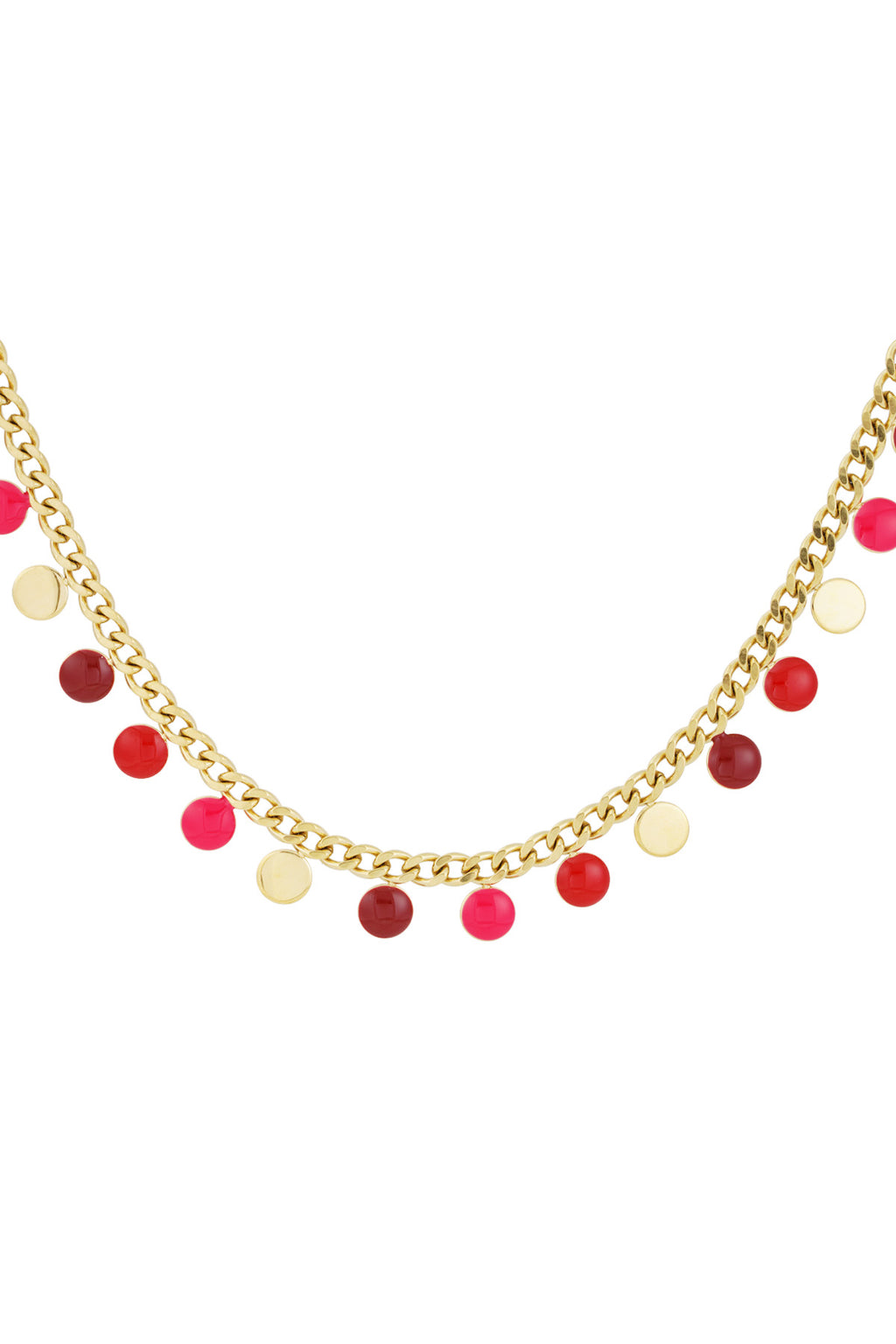 Kette rote Münze
