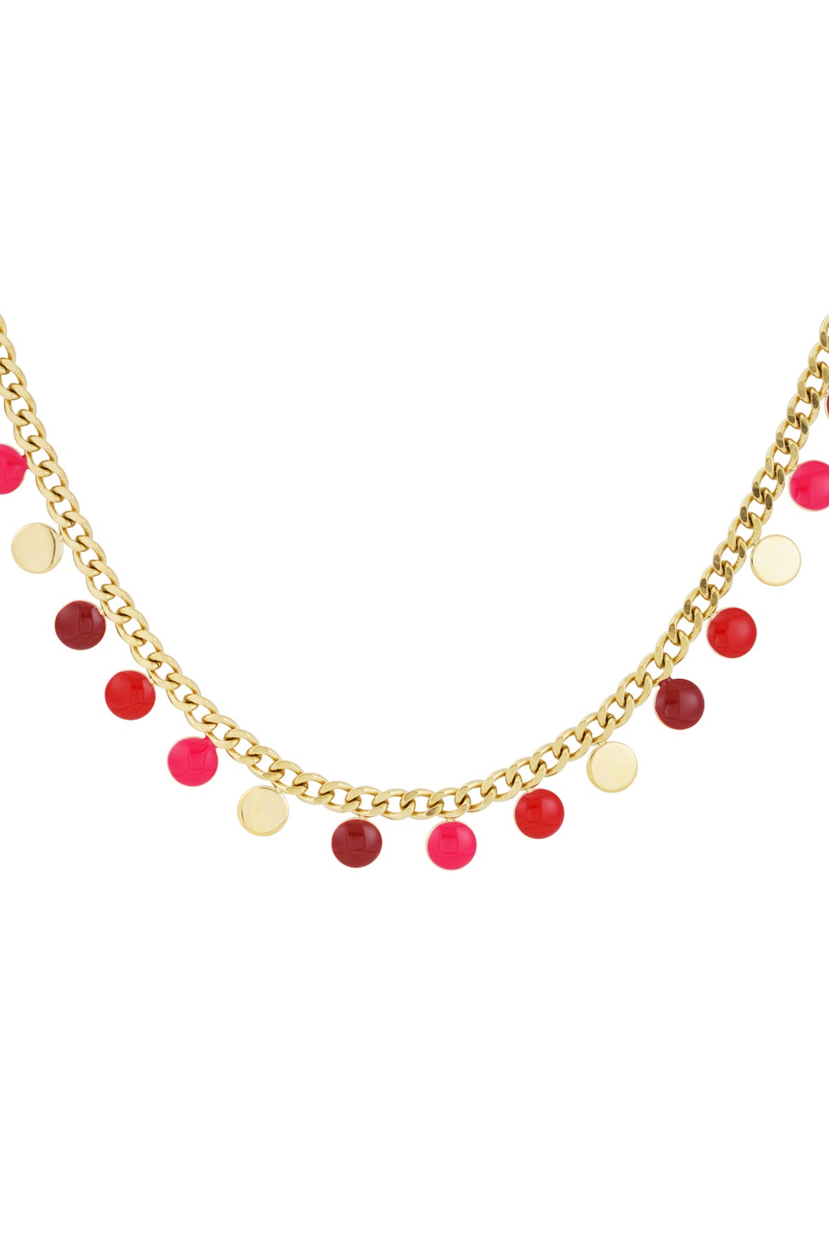 Kette rote Münze