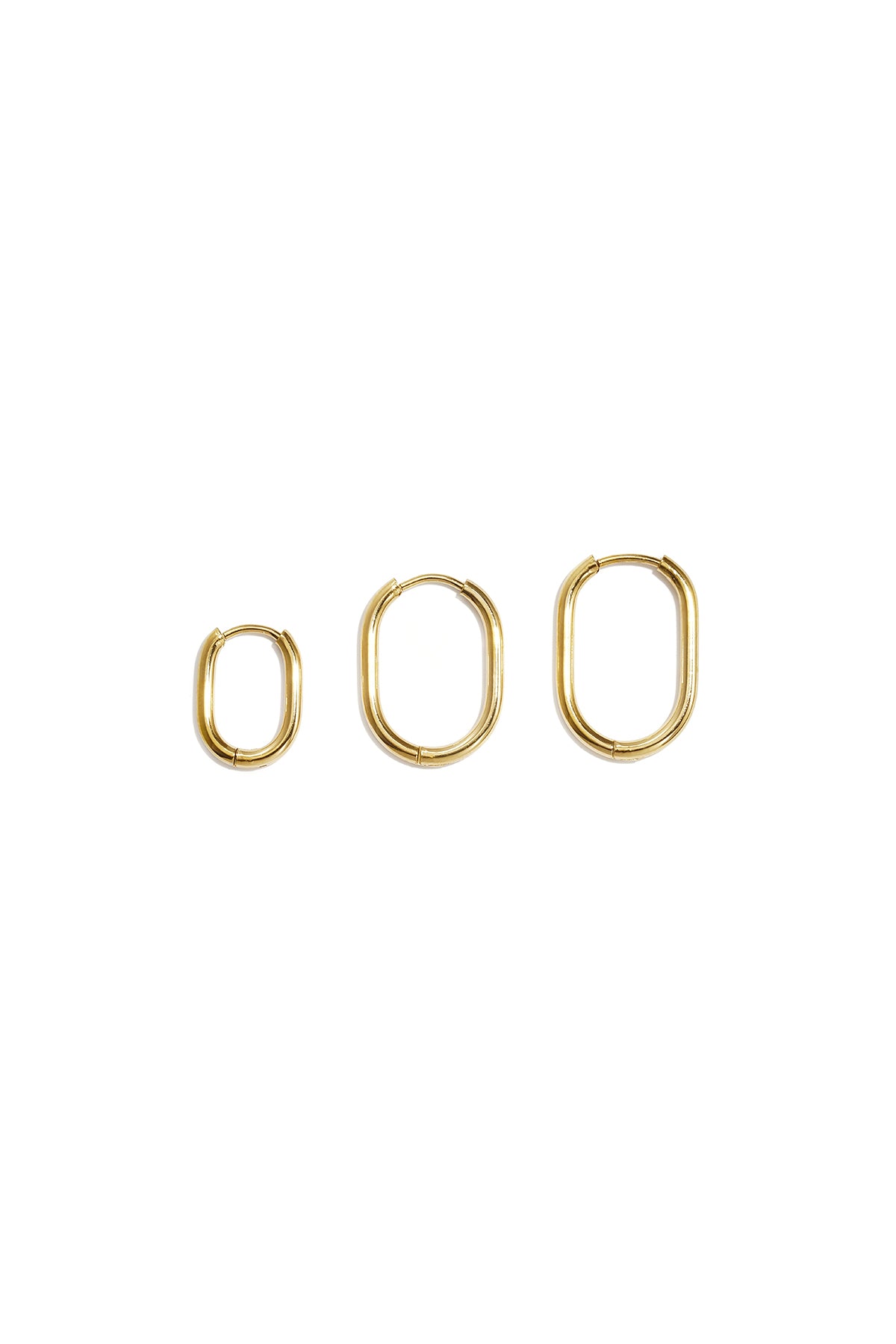 Ohrring-Sets aus Edelstahl, geometrische Form, schlichte Alltags-Serie, Damenschmuck