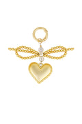 Accessoire-Anhänger Schleife Perle - Goldfarben