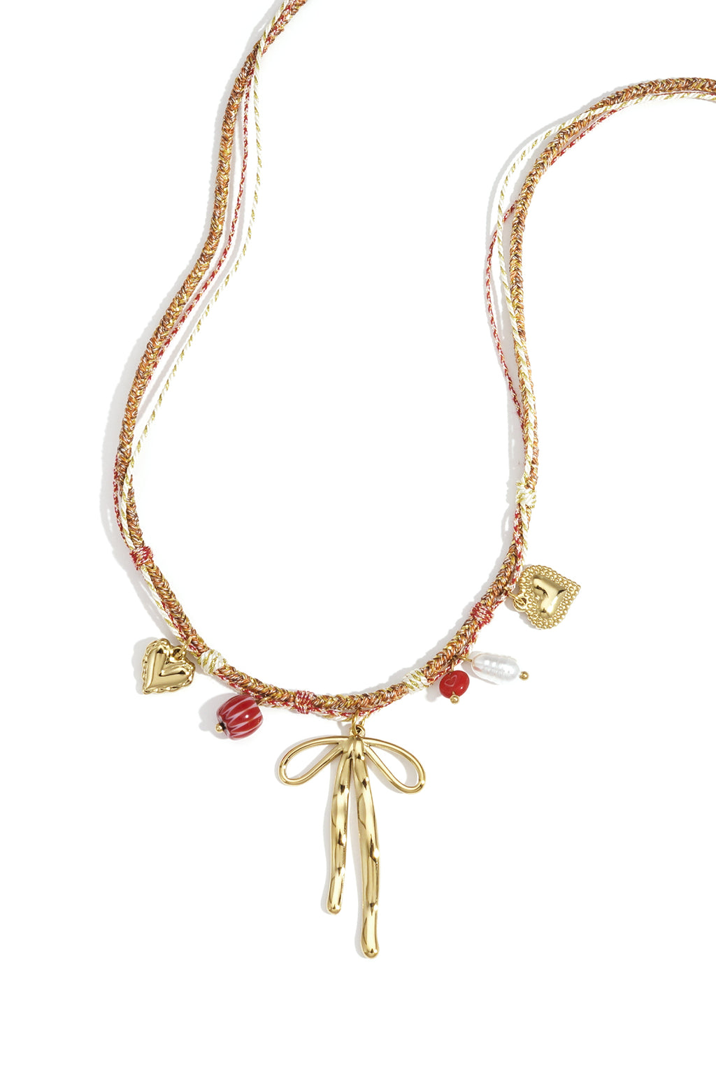 Edelstahl Anhänger Halsketten Bogen Knoten Casual Täglich Einfache Serie Damen Schmuck