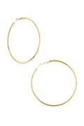 Basic Creolen mittel – Goldfarbe - Goldfarbefarbe