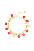 Armband rote Münze