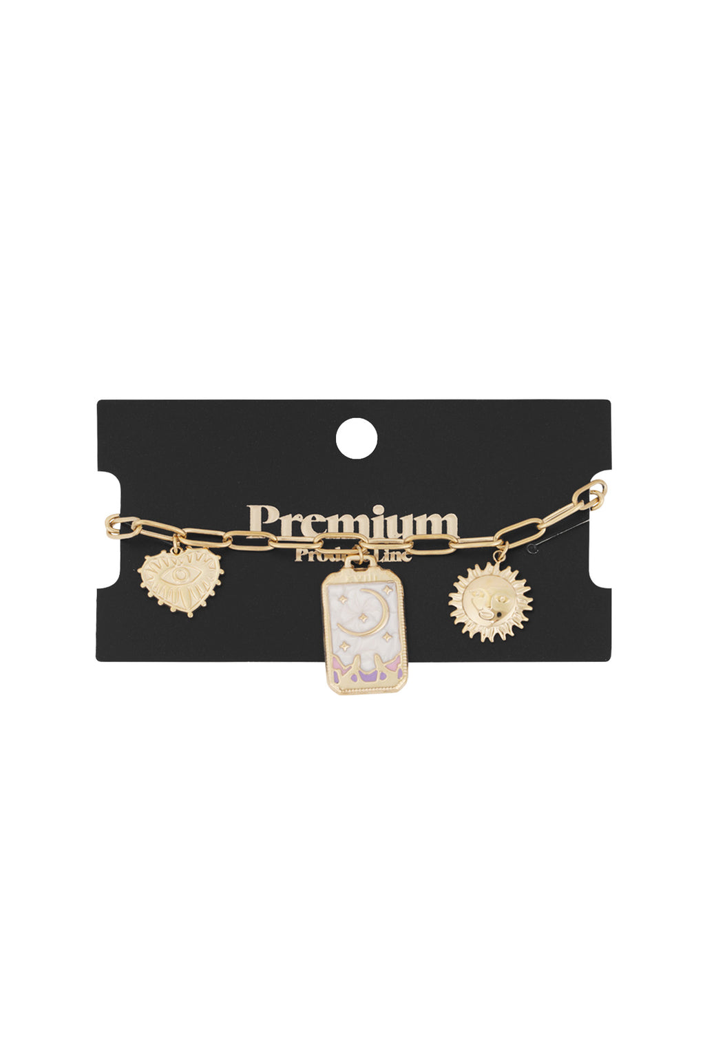Charm-Armband magischer Mond - Goldfarben