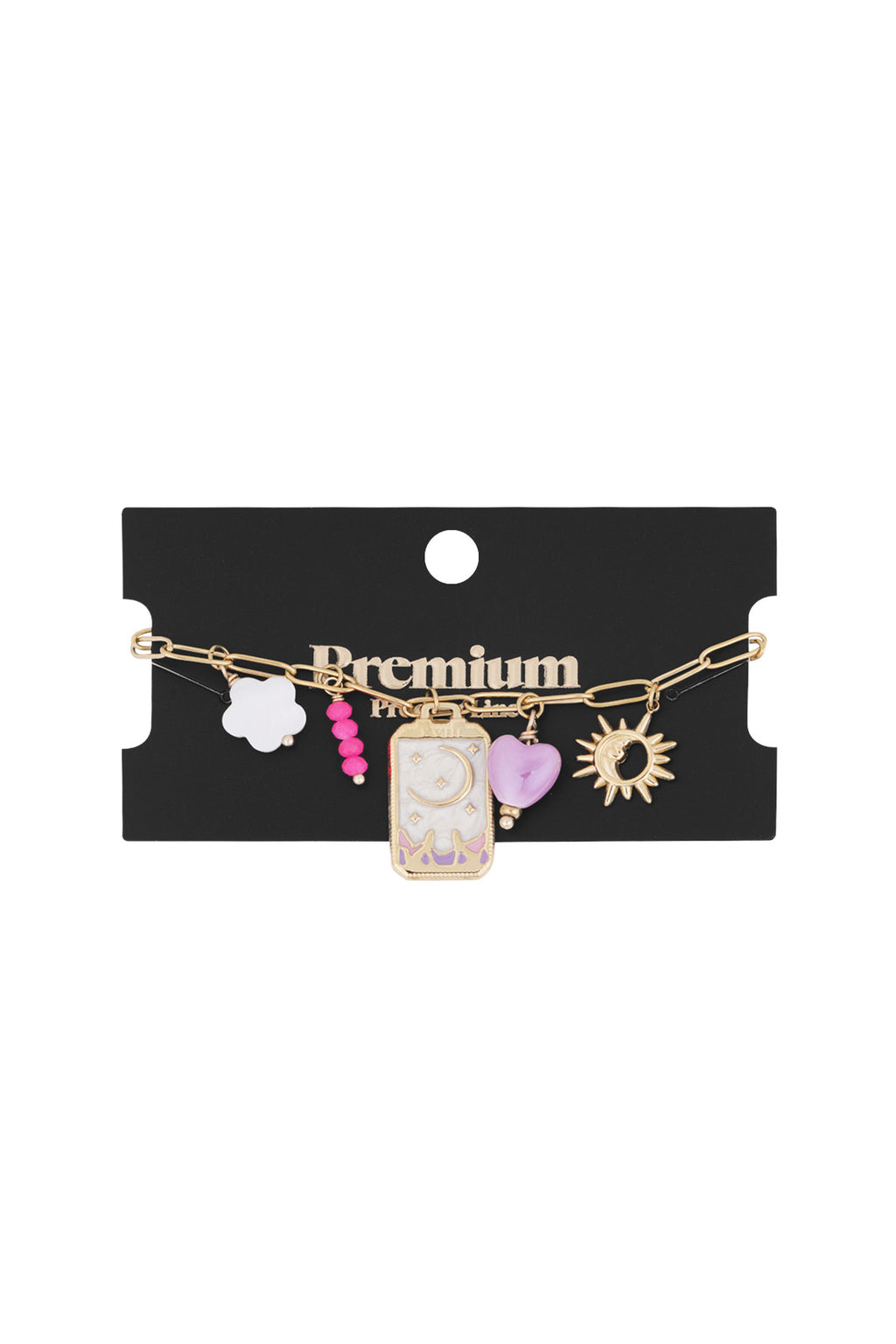 Charm-Armband kleiner Mond - Goldfarben