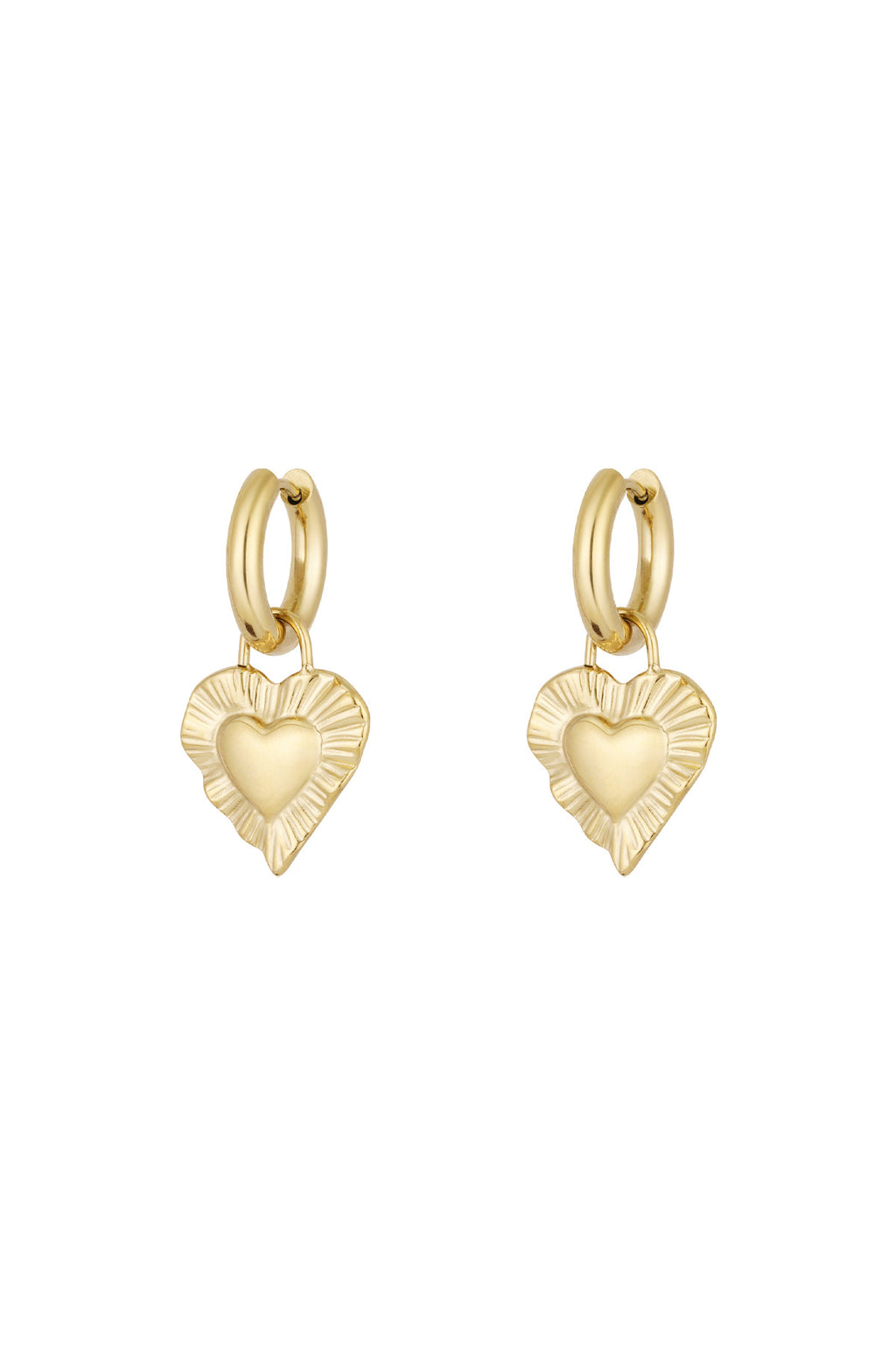 Ohrring „Gib mir Liebe“ - Goldfarben