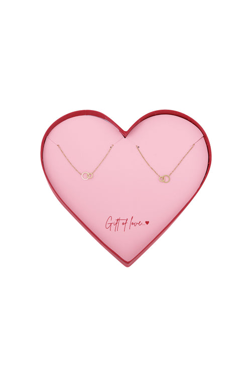 Geschenk der Liebe Unendlichkeitsarmbänder aus Edelstahl – Goldfarben