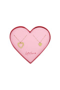 Geschenk der Liebe Edelstahl-Liebesarmbänder mit Kette - Goldfarben