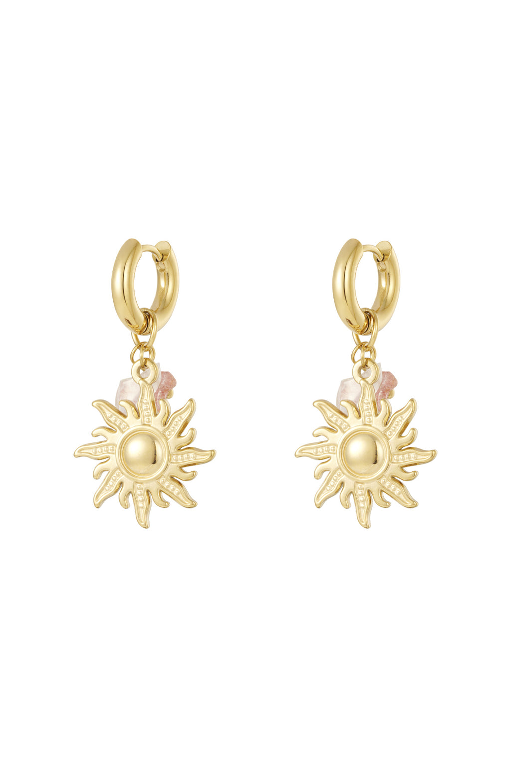 Edelstahl Tropfen Ohrringe Sonne/Mond Casual Täglich Einfache Serie frauen schmuck
