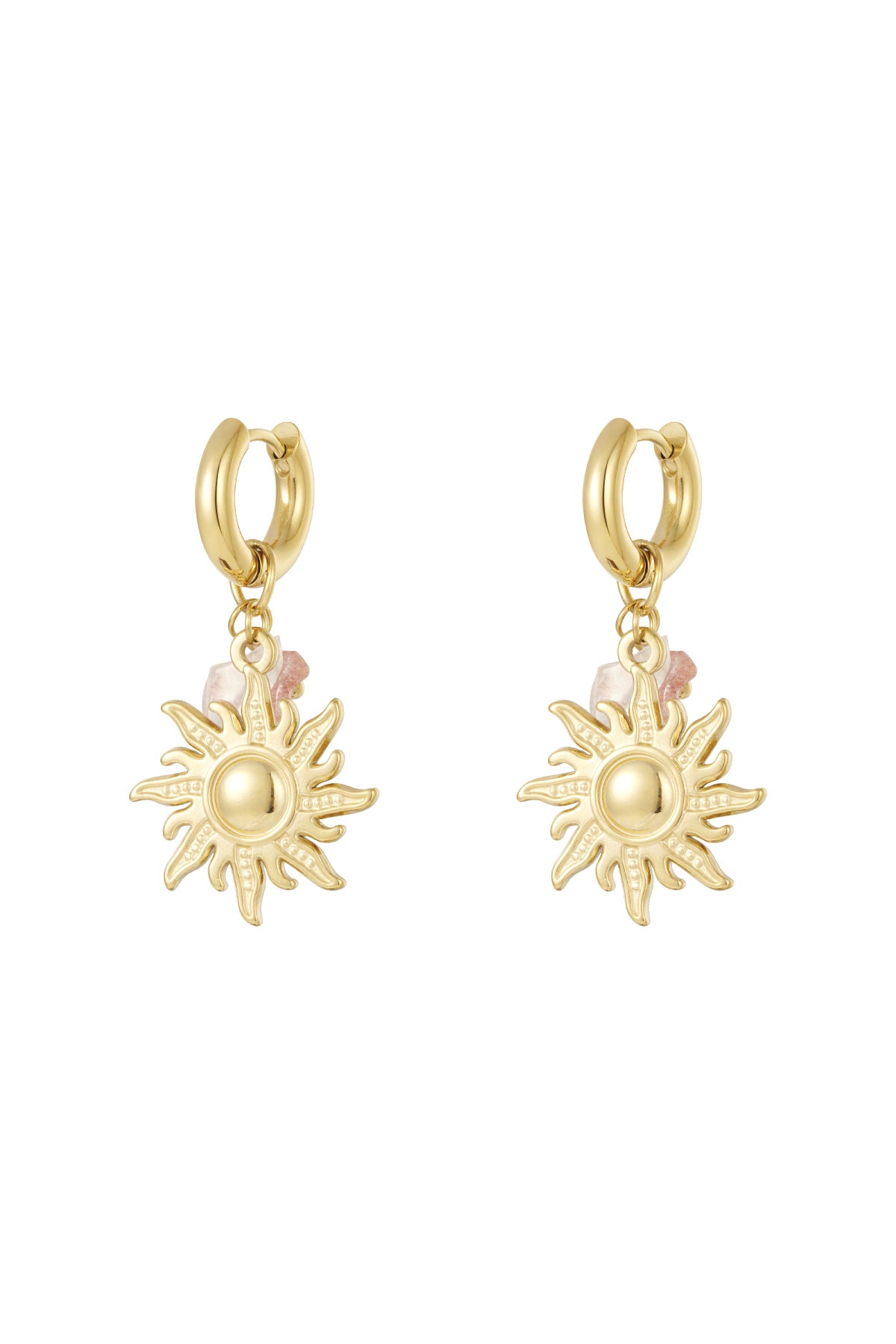Edelstahl Tropfen Ohrringe Sonne/Mond Casual Täglich Einfache Serie frauen schmuck