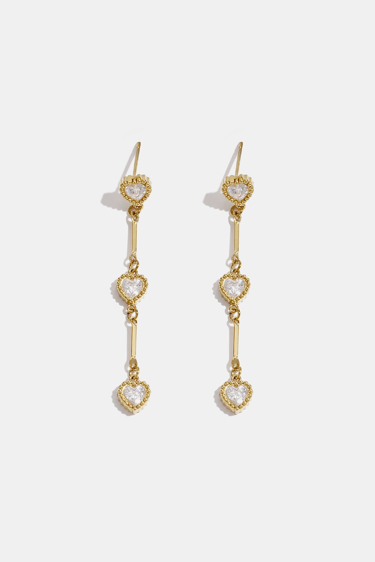 Elegante Hängeohrringe aus Edelstahl mit Kette, perfekt für festliche Anlässe und Partys. Luxuriöse Damenschmuckserie.