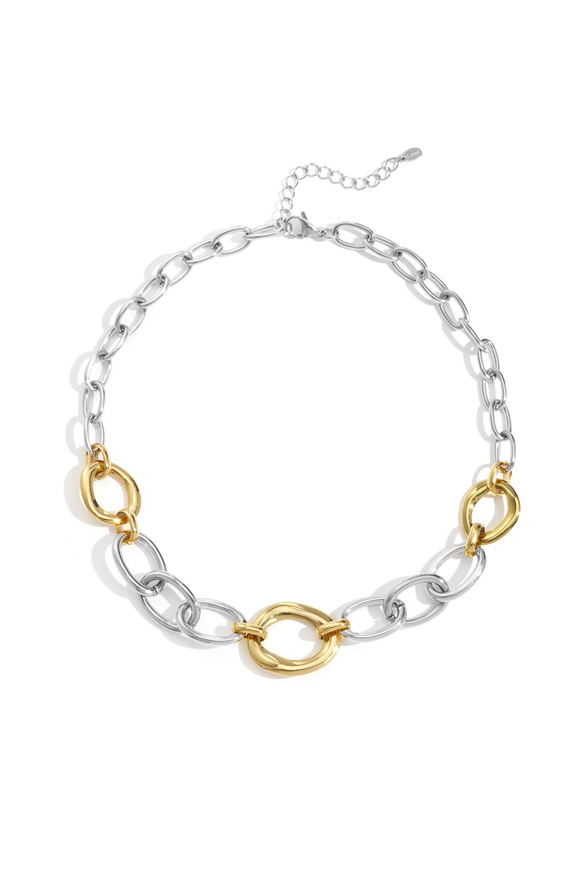 Edelstahlkette Halsketten Kette Casual Daily Simple Series Damenschmuck