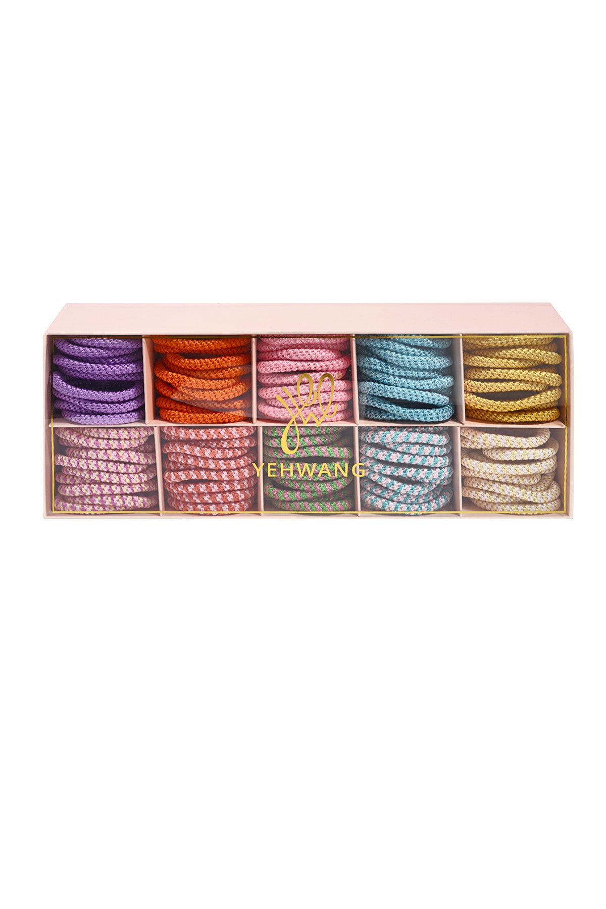 Haargummis in verschiedenen Farben, schlichtes Polyester, Alltagsaccessoires
