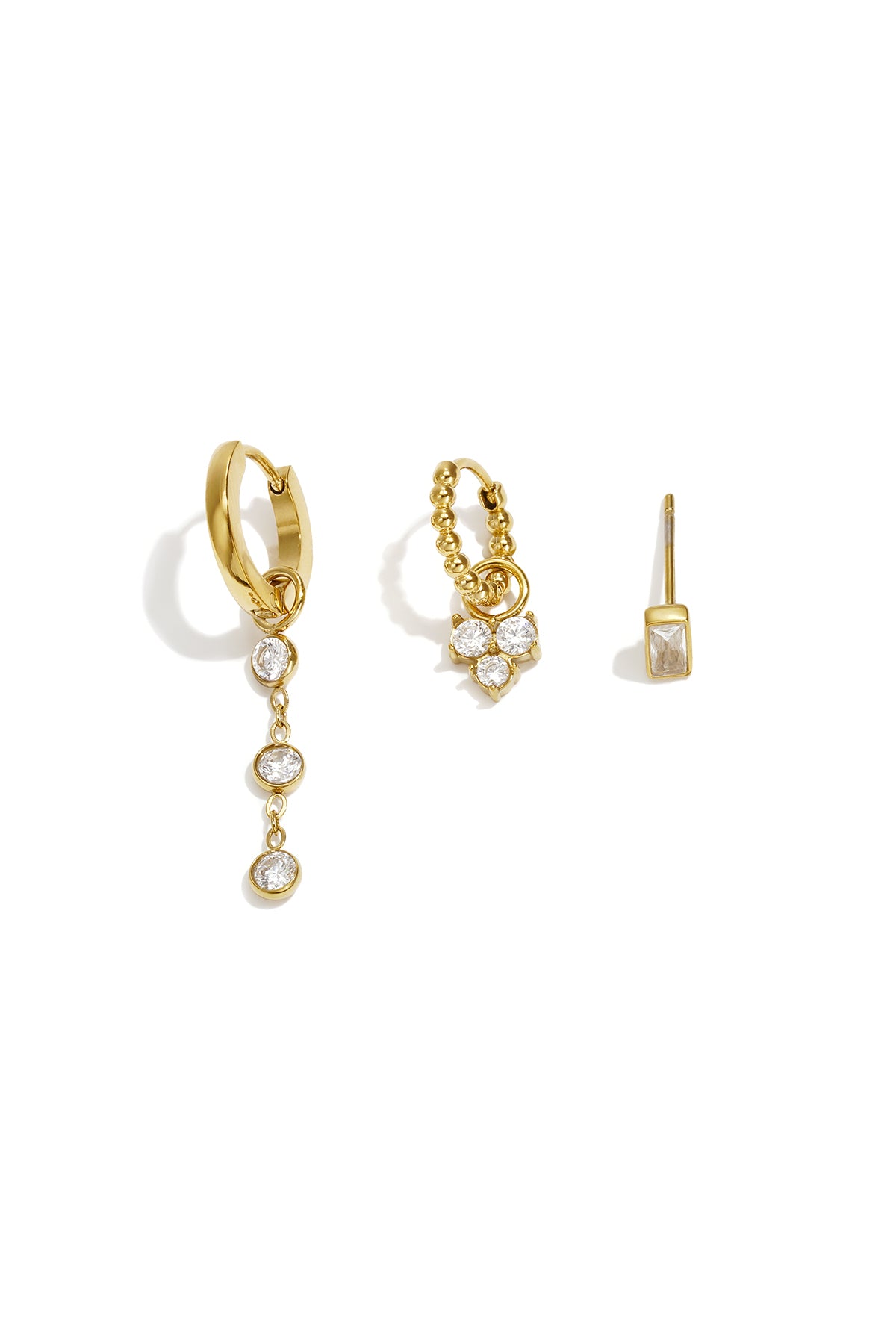 Edelstahl-Ohrring-Sets, schlicht und elegant, Serie „Damenschmuck“