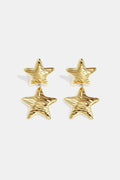 Ohrhänger aus Edelstahl, Stern, Casual Daily Simple Serie, Damenschmuck