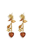 Hängeohrringe aus Edelstahl, elegant und luxuriös, aus der Sun Daily Luxury-Serie, Damenschmuck