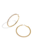 Kupfer Creolen Geometrische Elegante Weihnachten Luxuriöse Serie frauen schmuck