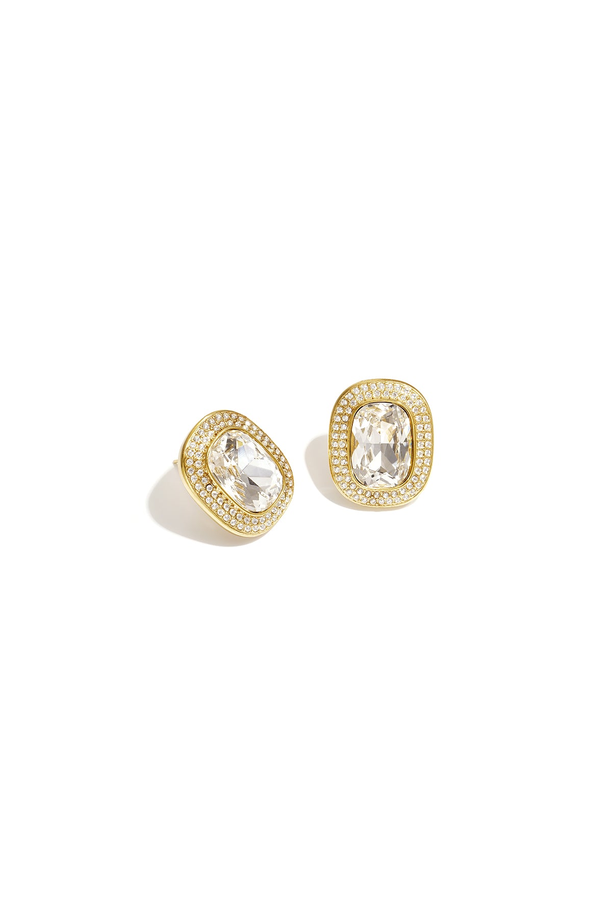 Elegante Edelstahl-Ohrstecker in geometrischer Form – Luxus-Kollektion für jeden Tag – Damenschmuck