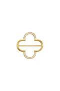 Seidenschalclip Clover Classic Edelstahl Alltagsaccessoires