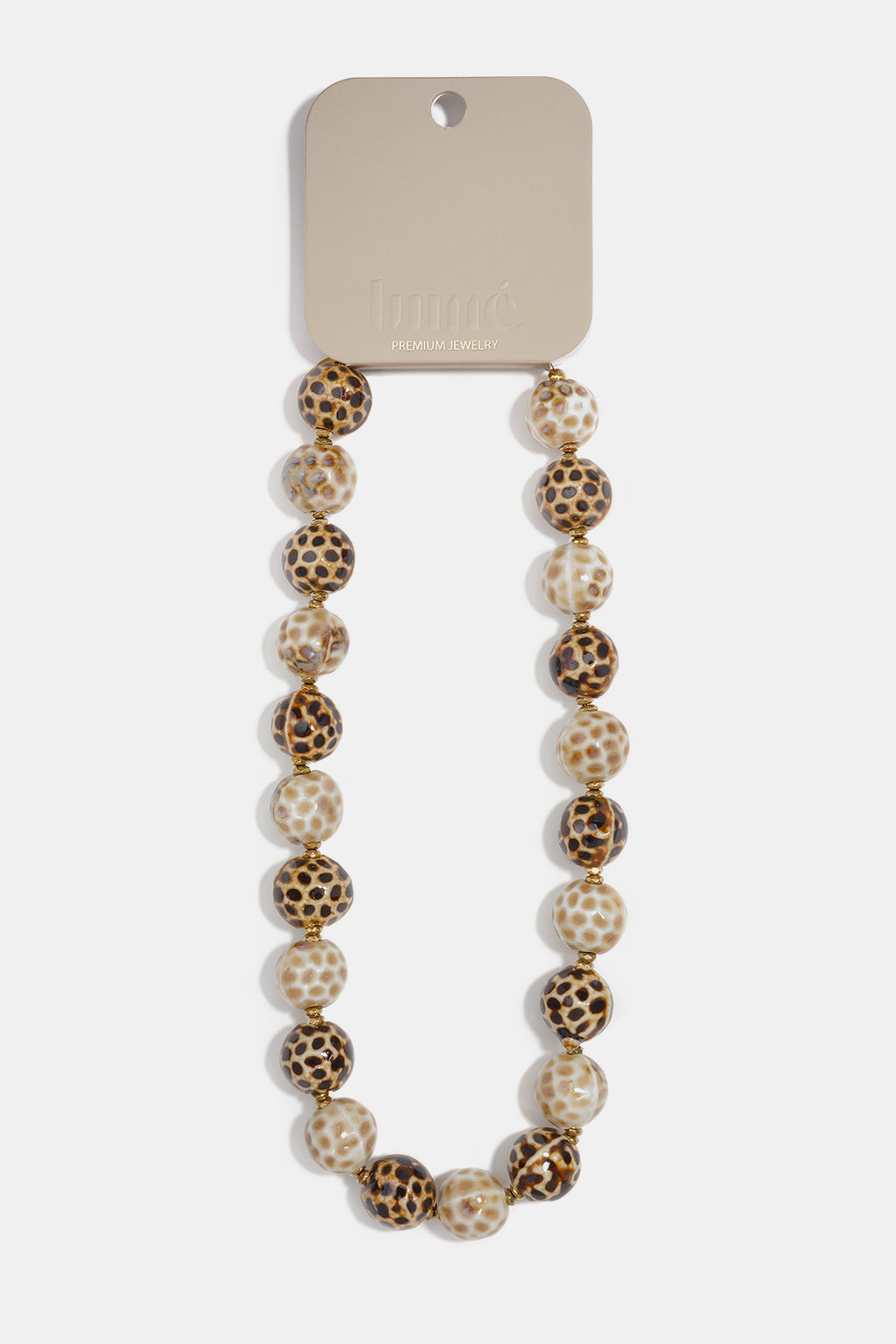 Keramik-Perlenketten mit Polka-Dots, lässig-schlichte Serie, Damenschmuck
