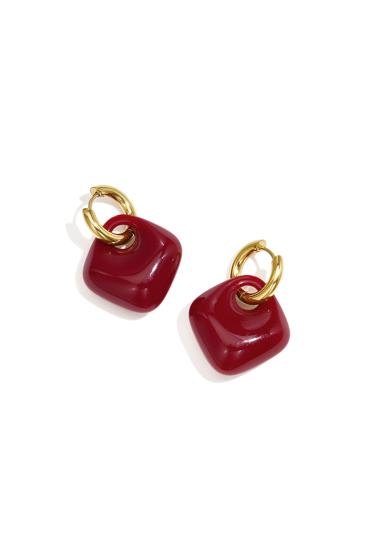 Ohrhänger aus Edelstahl, geometrische Form, schlichte Alltags-Serie, Damenschmuck