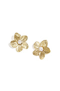 Edelstahl-Ohrstecker mit Blumenmuster, schlichte und alltagstaugliche Serie, Damenschmuck