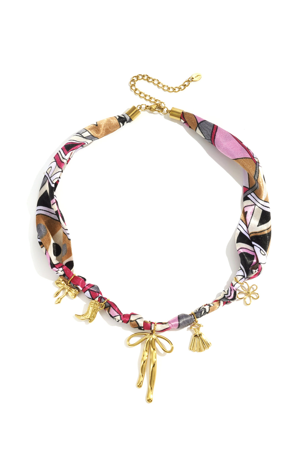 Edelstahl Anhänger Halsketten Bogen Knoten Casual Täglich Einfache Serie Damen Schmuck