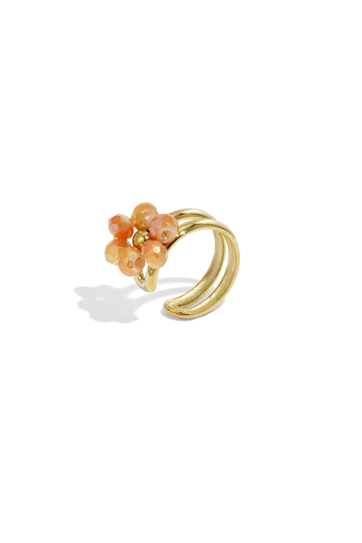 Edelstahl Ohr Manschetten Blume Casual Täglich Einfache Serie frauen schmuck