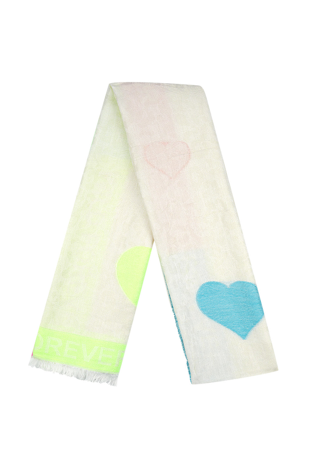Schal mit buntem Print – mehrfarbig