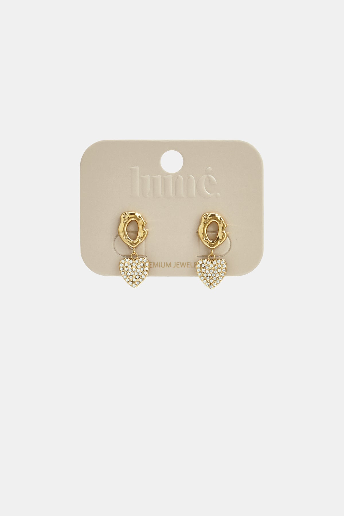 Ohrhänger aus Edelstahl, Herzform, schlichtes Design, Alltagsschmuck, Damenschmuck