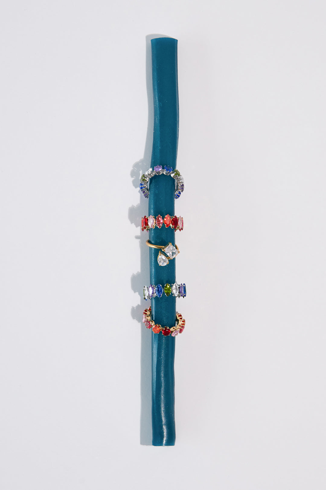 Minimalistische Ringe aus Edelstahl, Ellipsenform, lässige und schlichte Serie für Damen – Schmuck für jeden Tag