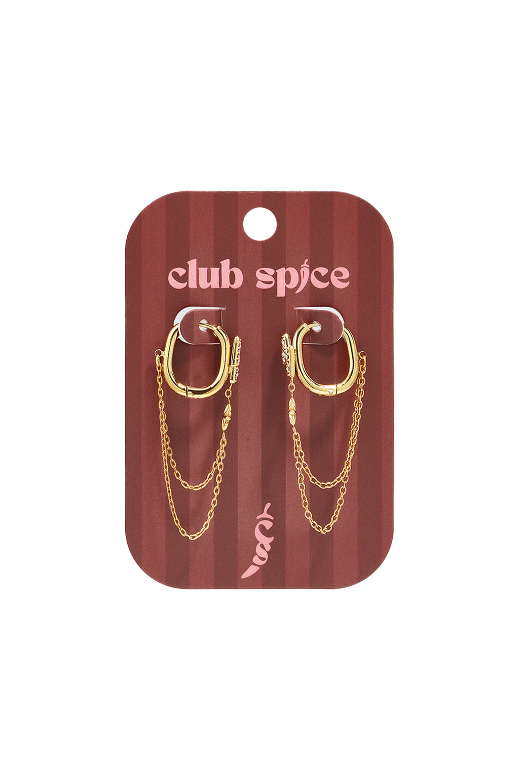 Ohrhänger aus Edelstahl, Kette, schlichte Alltags-Serie, Damenschmuck