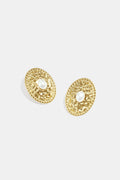 Ohrstecker aus Edelstahl, Hammermuster, Casual Daily Simple Serie, Damenschmuck