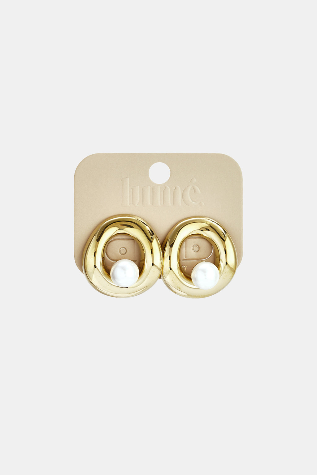 Edelstahl-Ohrstecker, rund, lässig-schlicht, Damenschmuck