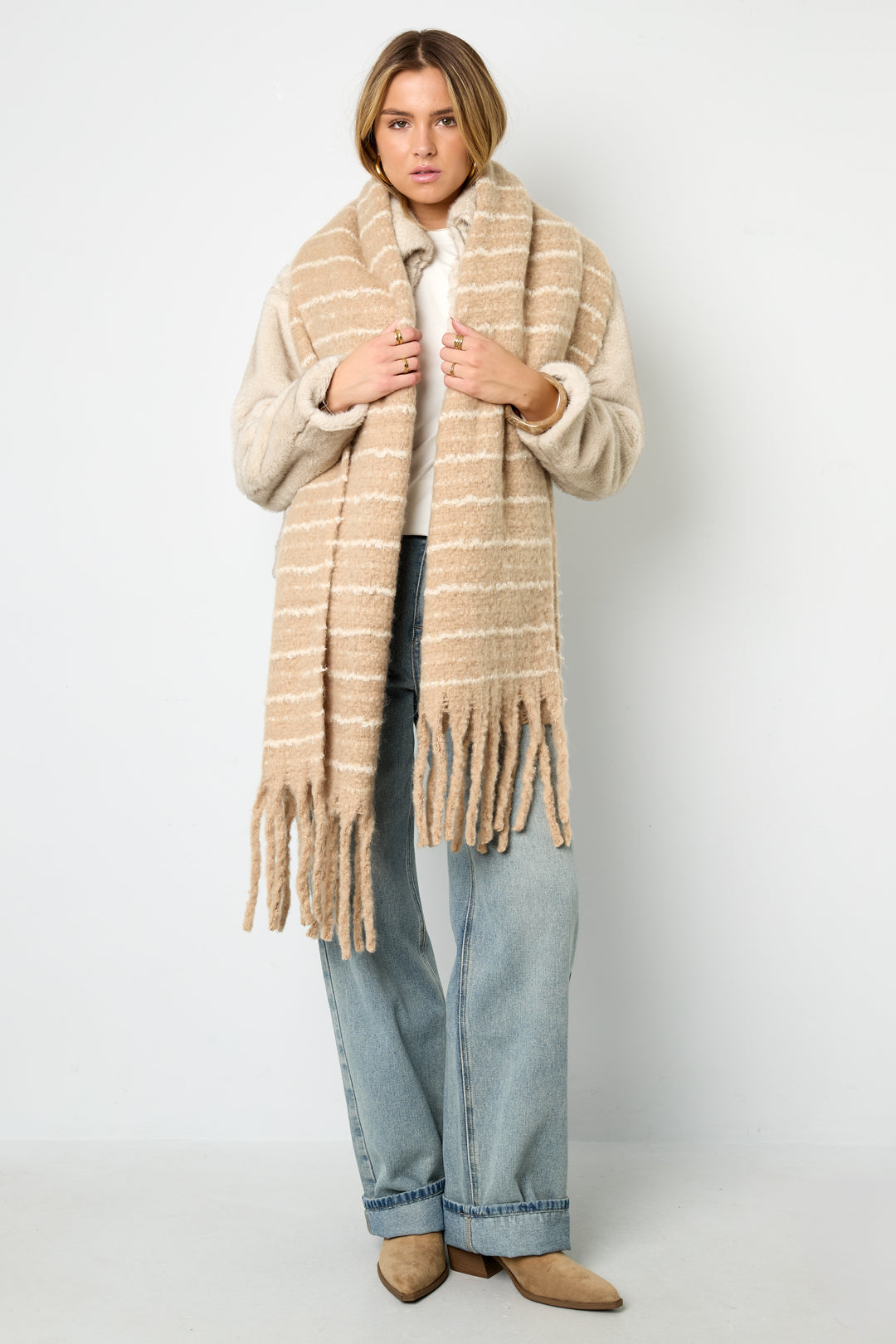 Winterschals Streifen Casual Polyester Alltag