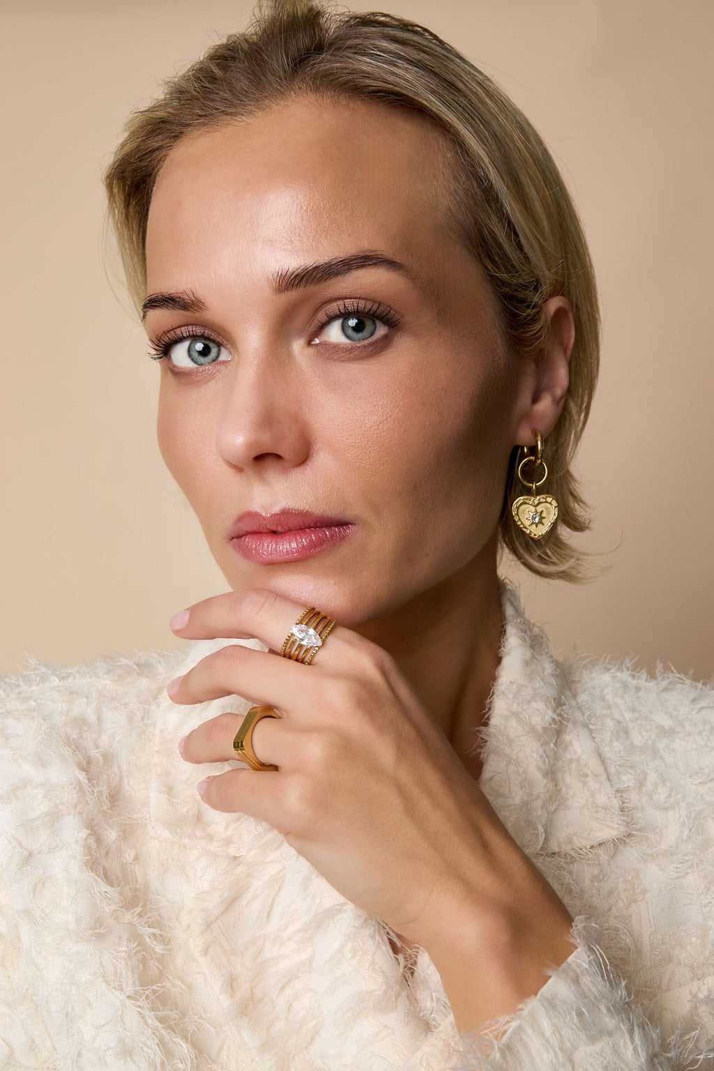 Edelstahl Edelstein Ringe Linien Casual Daily Simple Serie Damenschmuck