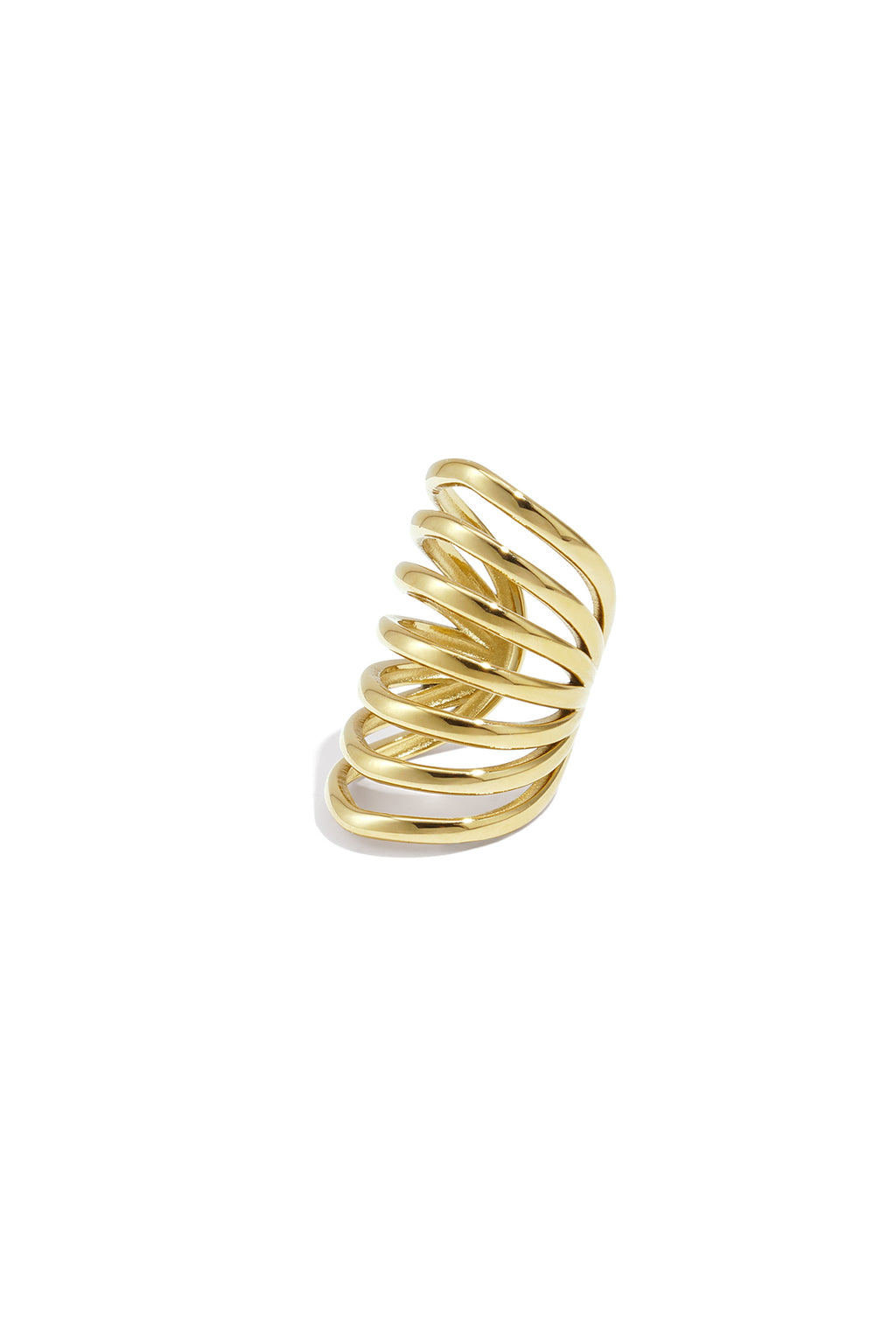 Edelstahl-Ohrmanschetten, Linien, Casual Daily Simple Series, Damenschmuck